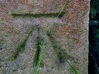 benchmark on the church
