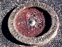 unusual trig point in the ground, on Branstree