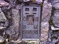 flush bracket benchmark on trig point, Kentmere Pike