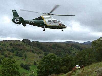 Great North Air Ambulance helicopter